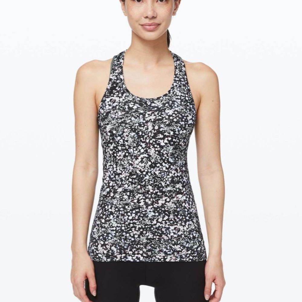 Lululemon Cool Racerback II size 6 floral design